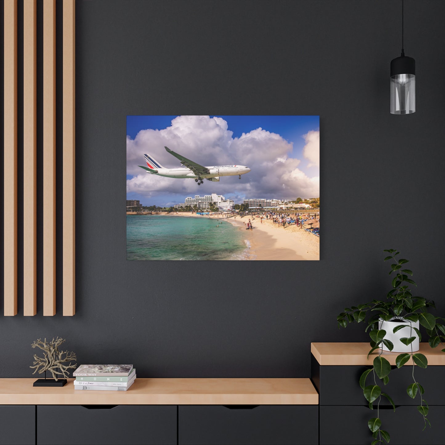 Maho Beach Matte Canvas, Stretched, 1.25"