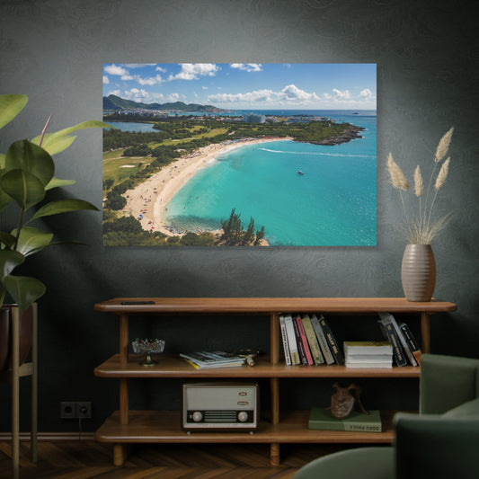 Mullet Bay Beach Matte Canvas