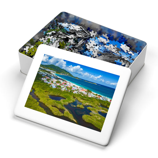 Orient Beach Jigsaw Puzzle with Tin Box