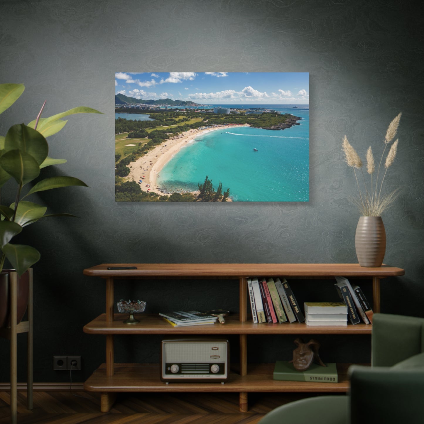 Mullet Bay Beach Matte Canvas