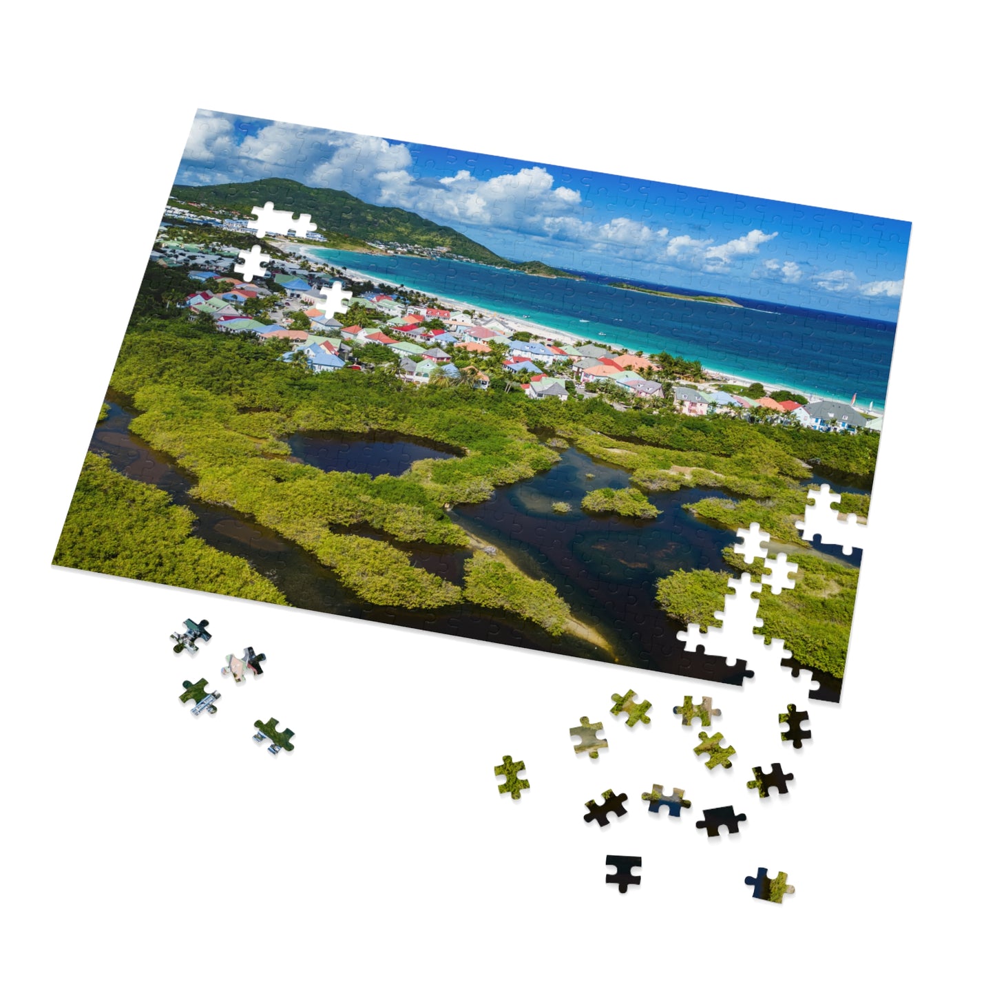 Orient Beach Jigsaw Puzzle with Tin Box