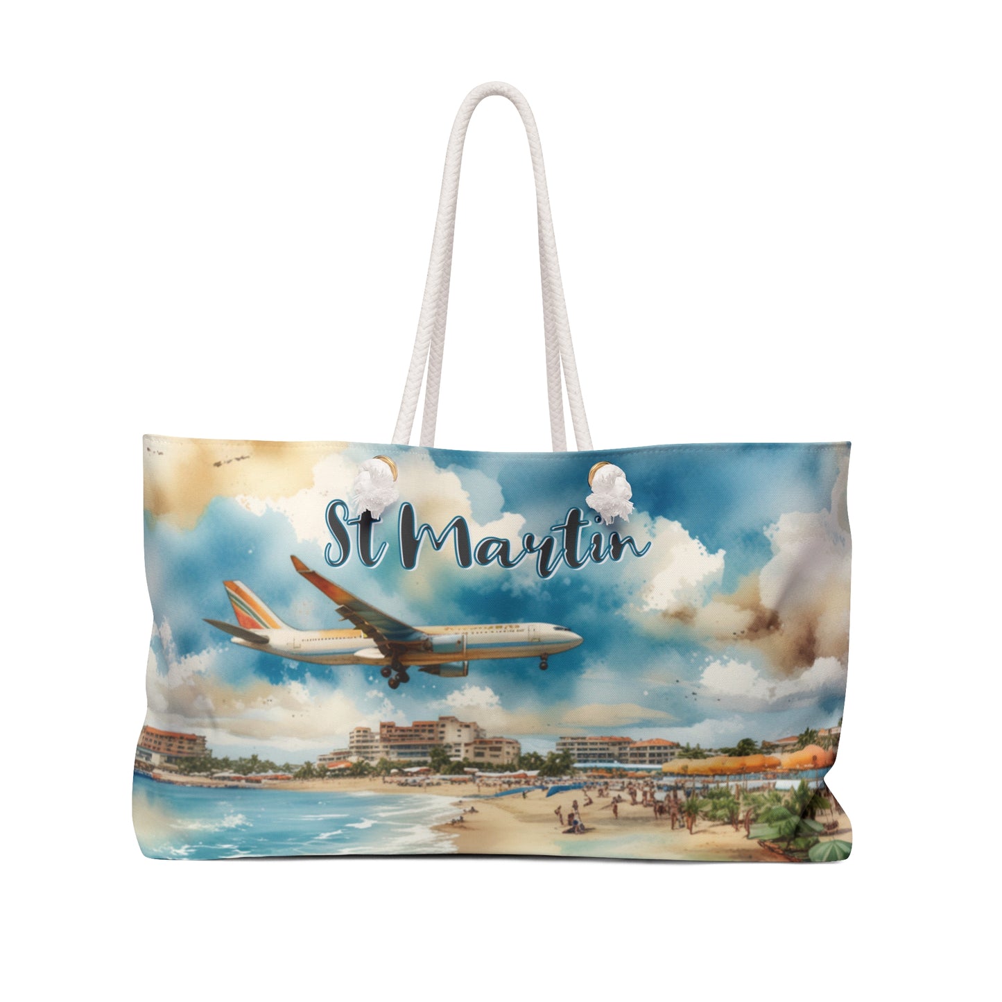 St Martin Watercolor Style 1 Logo,  Weekender Bag