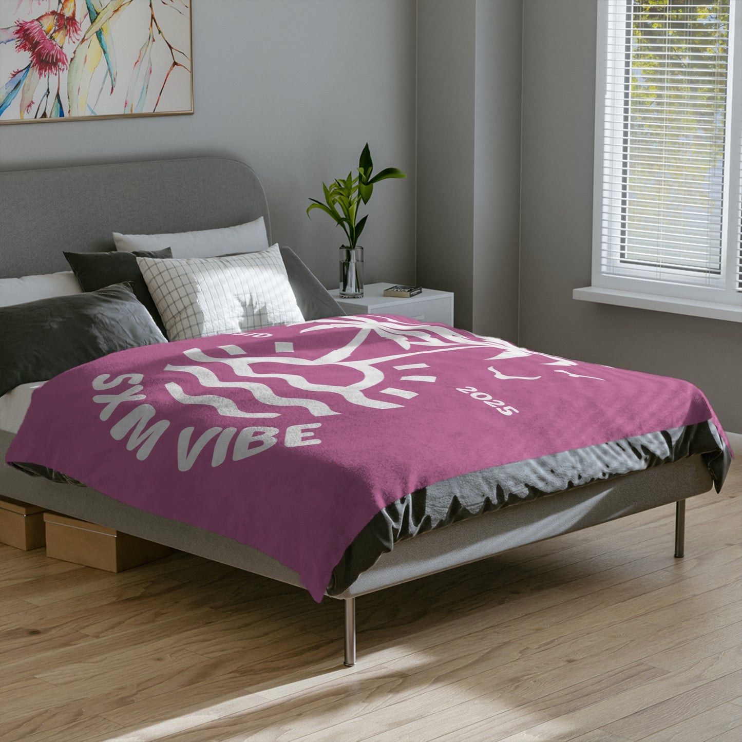 SXM Vibe Pink Microfiber Blanket