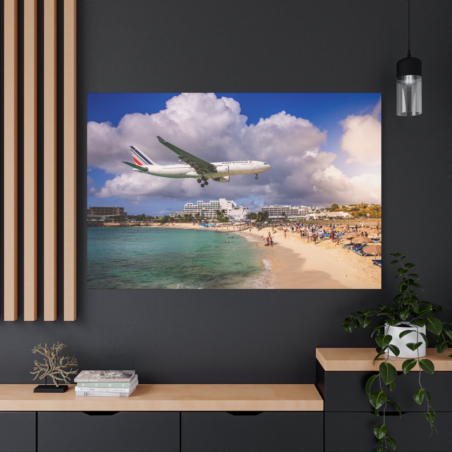 Maho Beach Matte Canvas, Stretched, 1.25"