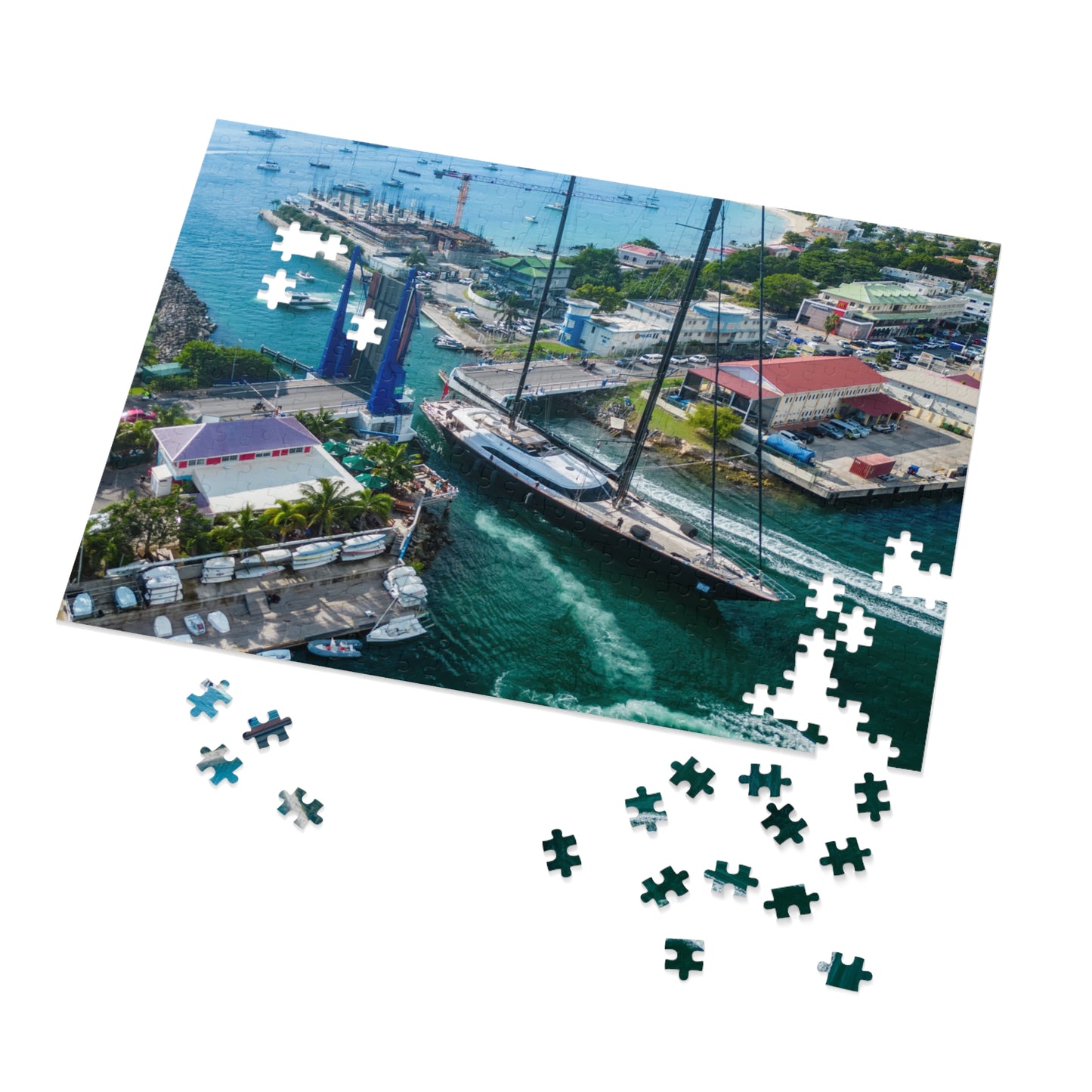 Simpson Bay Bridge Jigsaw Puzzle with Tin Box