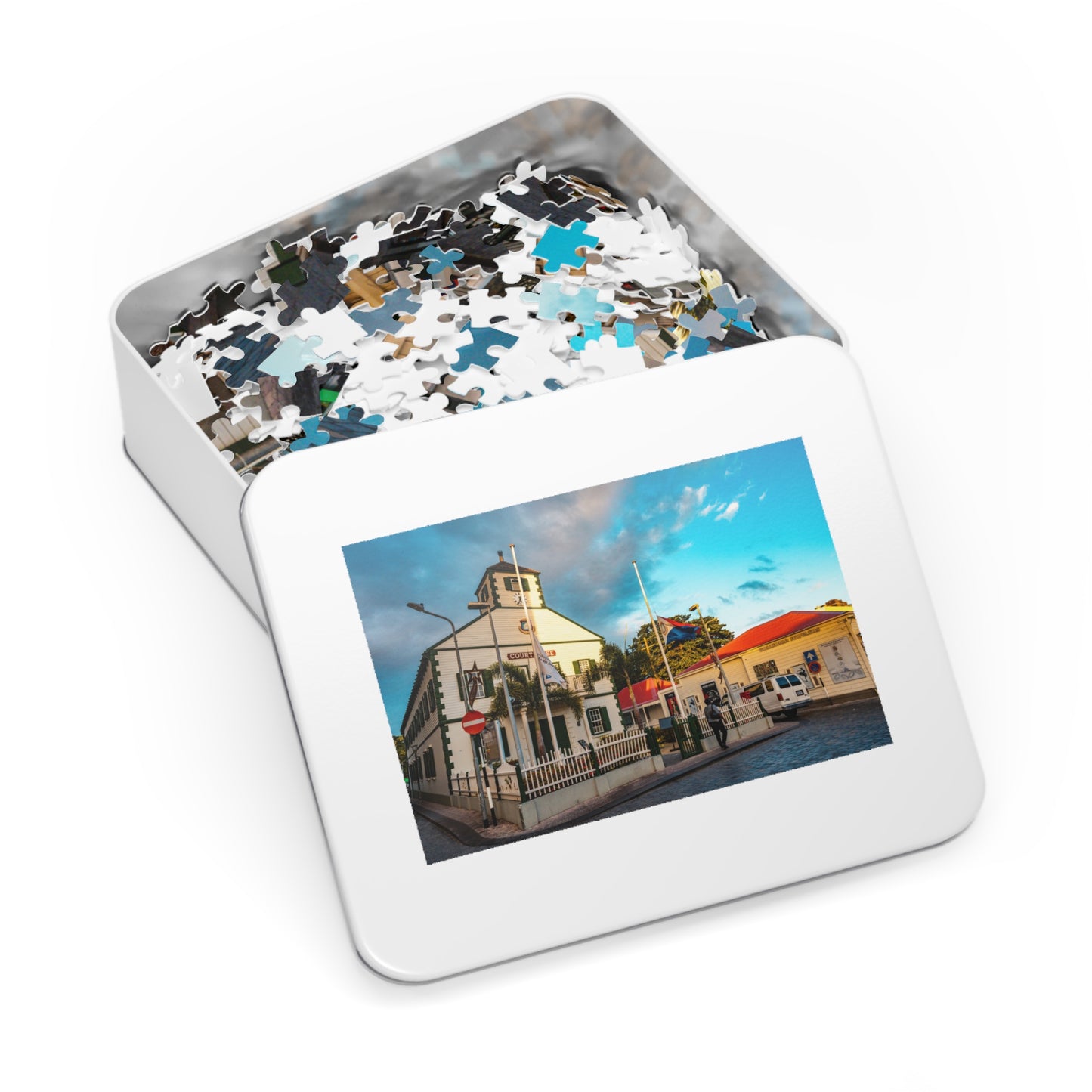 Philipsburg Jigsaw Puzzle with Tin Box