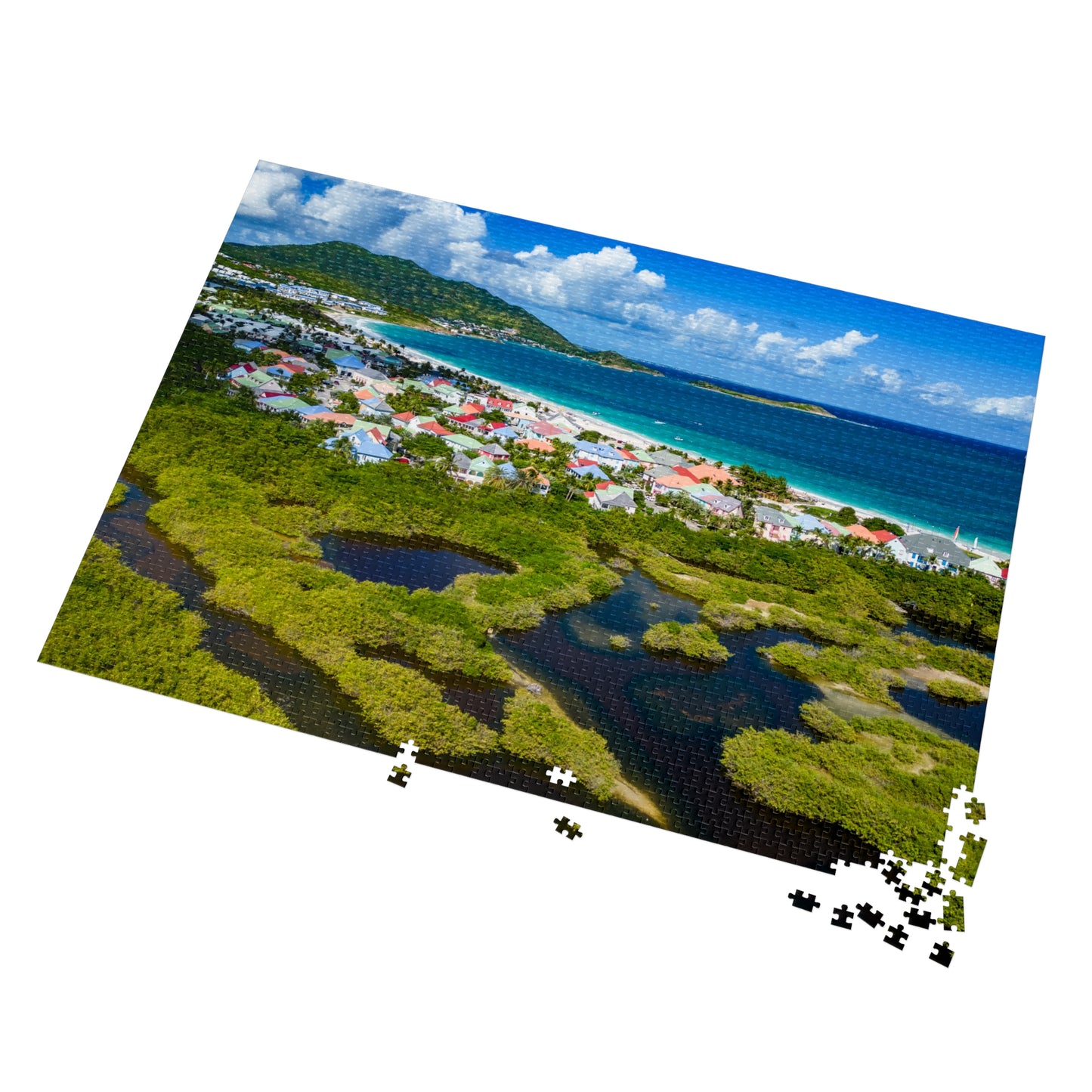 Orient Beach Jigsaw Puzzle with Tin Box