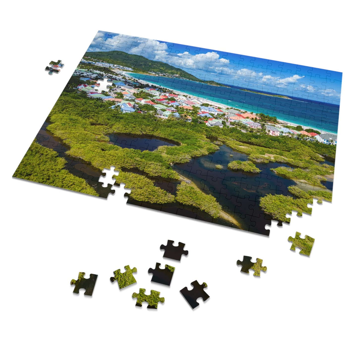 Orient Beach Jigsaw Puzzle with Tin Box