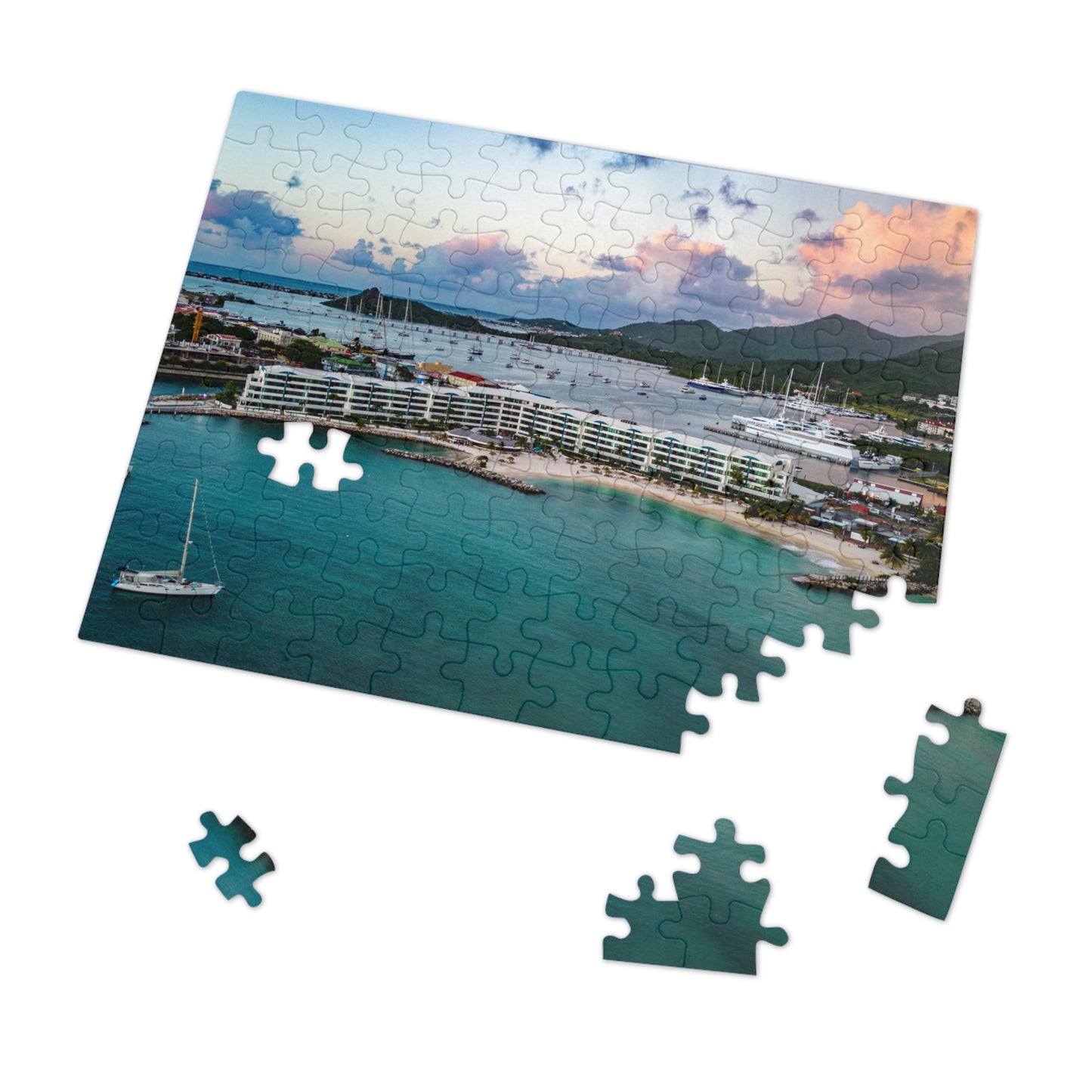 Kim Sha Beach Jigsaw Puzzle with Tin Box