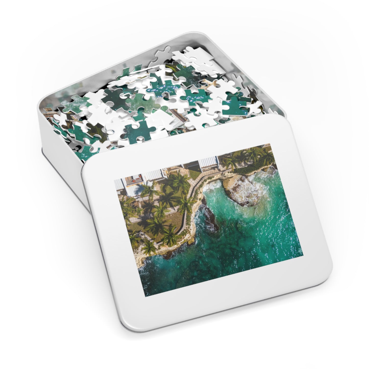 Cupecoy water Jigsaw Puzzle with Tin Box