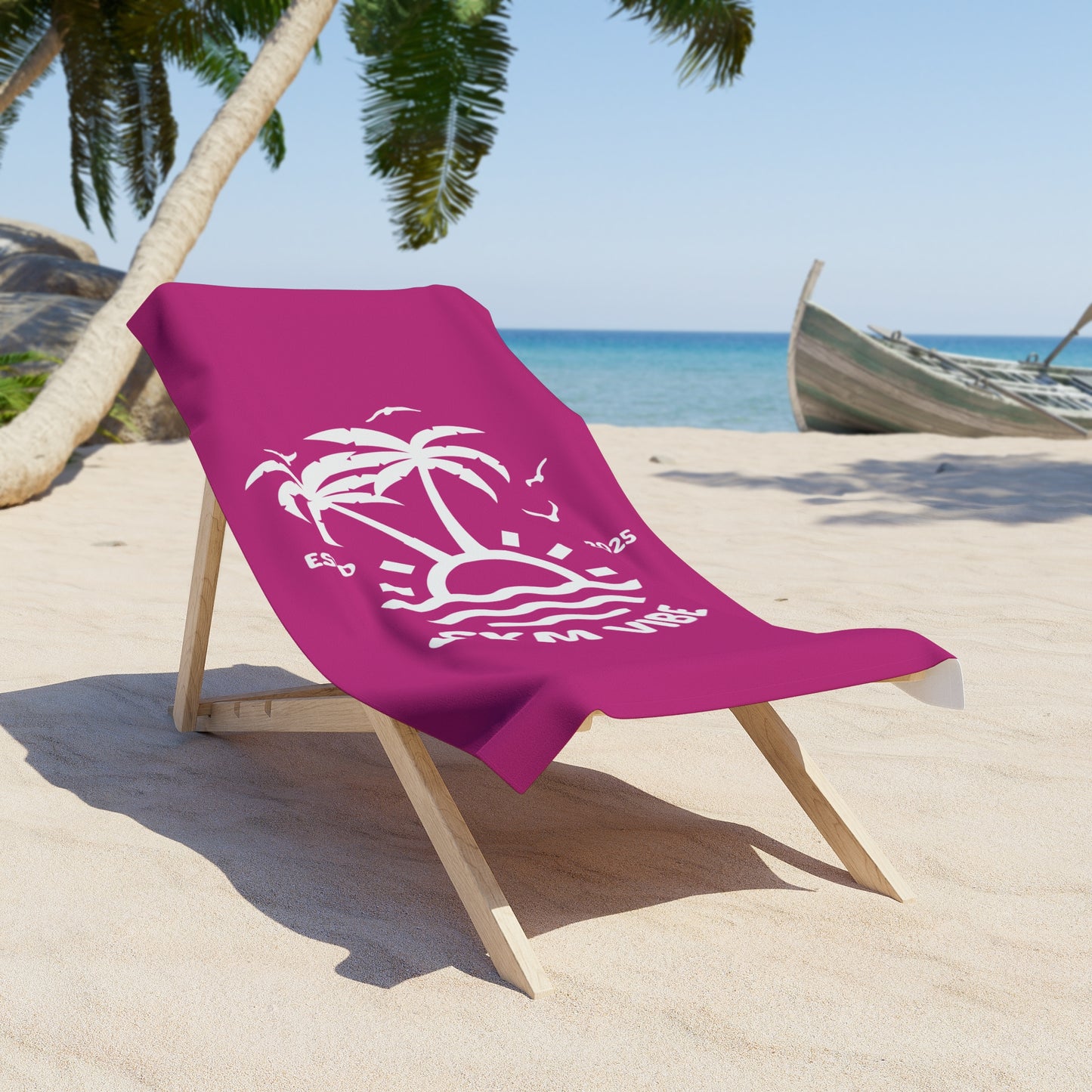 SXM Vibe Beach Towel (Pink)