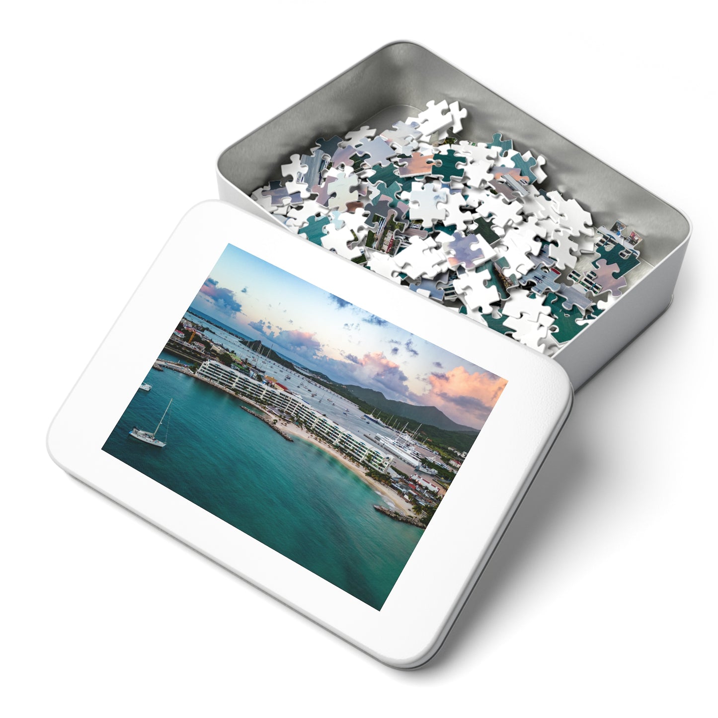 Kim Sha Beach Jigsaw Puzzle with Tin Box