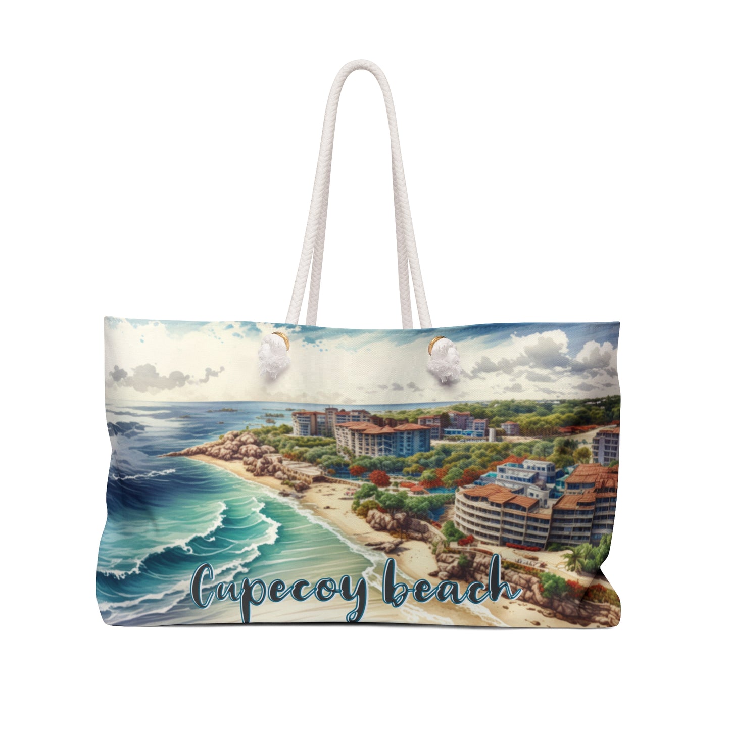 Cupecoy Beach 1 Logo,  Weekender Bag