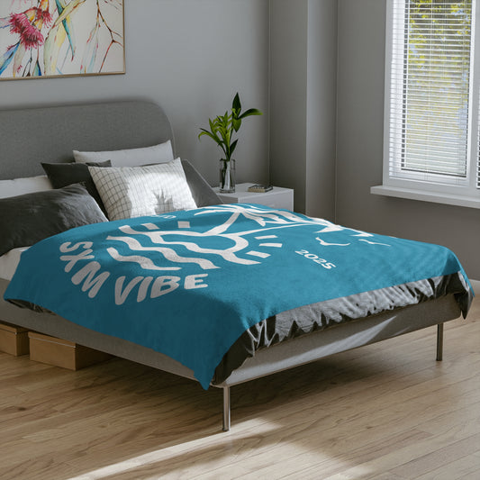 SXM Vibe Turquoise Microfiber Blanket