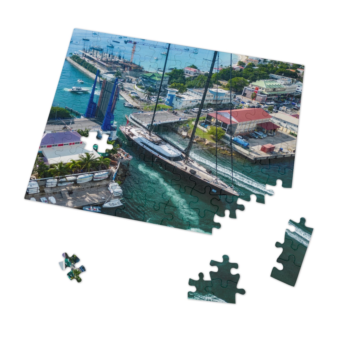 Simpson Bay Bridge Jigsaw Puzzle with Tin Box