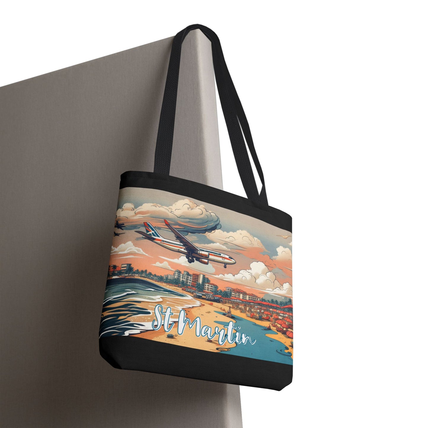 St Martin, Maho Tote Bag (Balck)