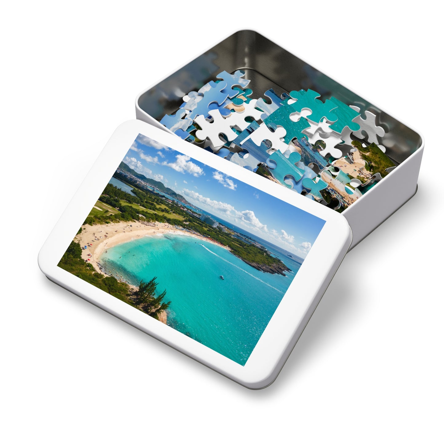 Mullet Beach Jigsaw Puzzle with Tin Box