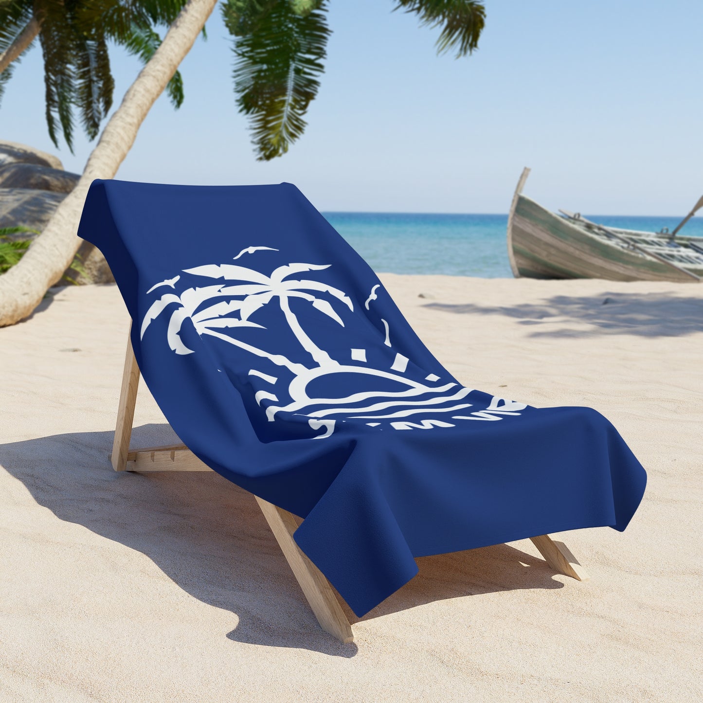 SXM Vibe Beach Towel (Dark Blue)