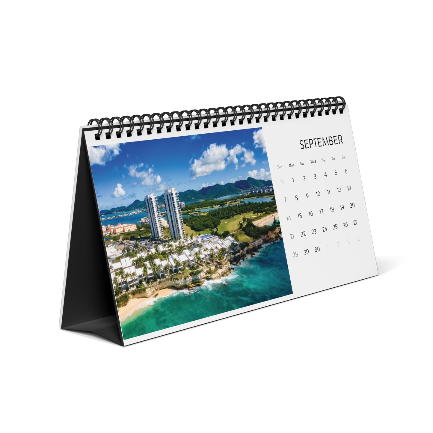 2025 St Martin Desktop Calendar