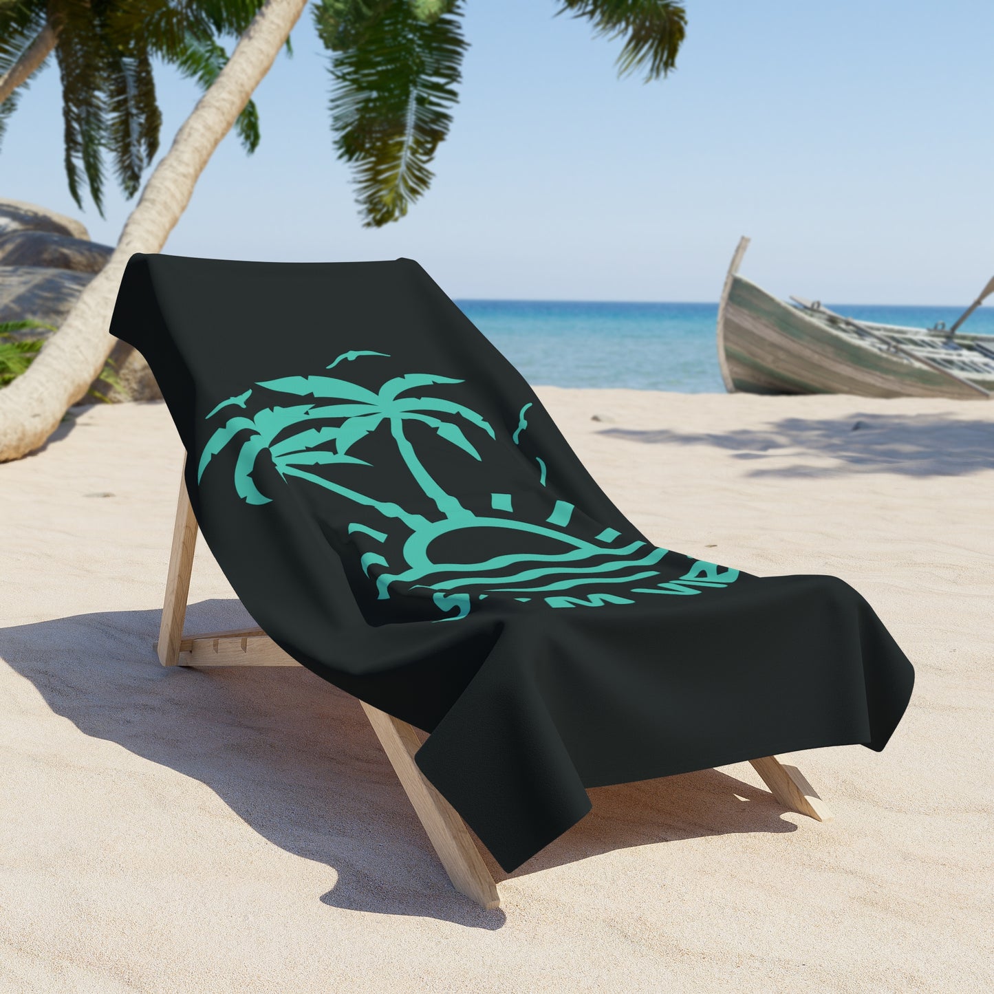 SXM Vibe Beach Towel (Black)