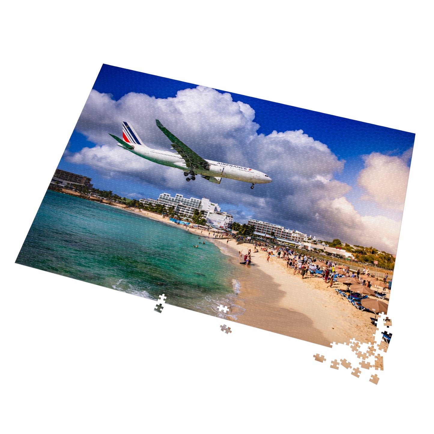 Maho Beach Airplane Jigsaw Puzzle with Tin Box