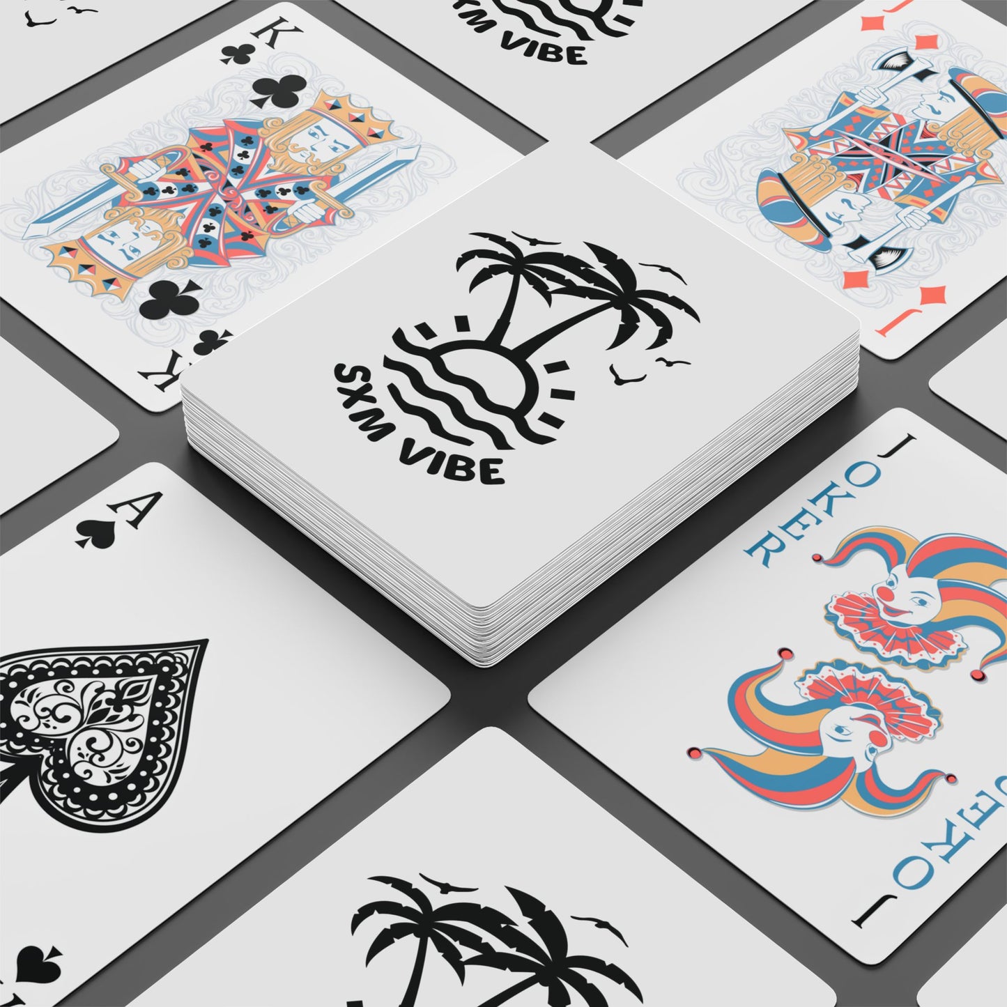 Poker Playing Cards (White-Black)