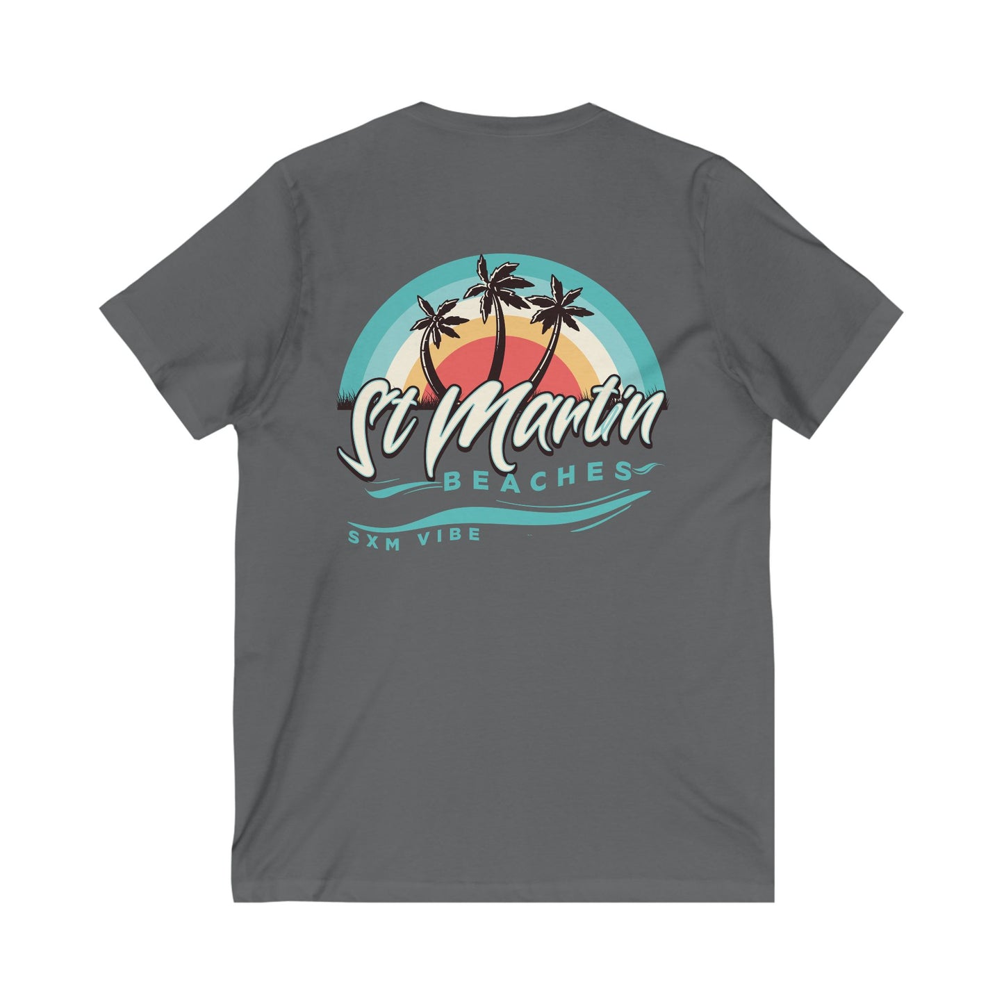 Men's 3 palms V-Neck (Logo on both sides)