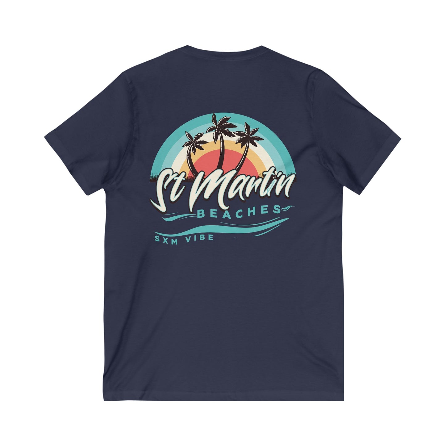 Men's 3 palms V-Neck (Logo on both sides)