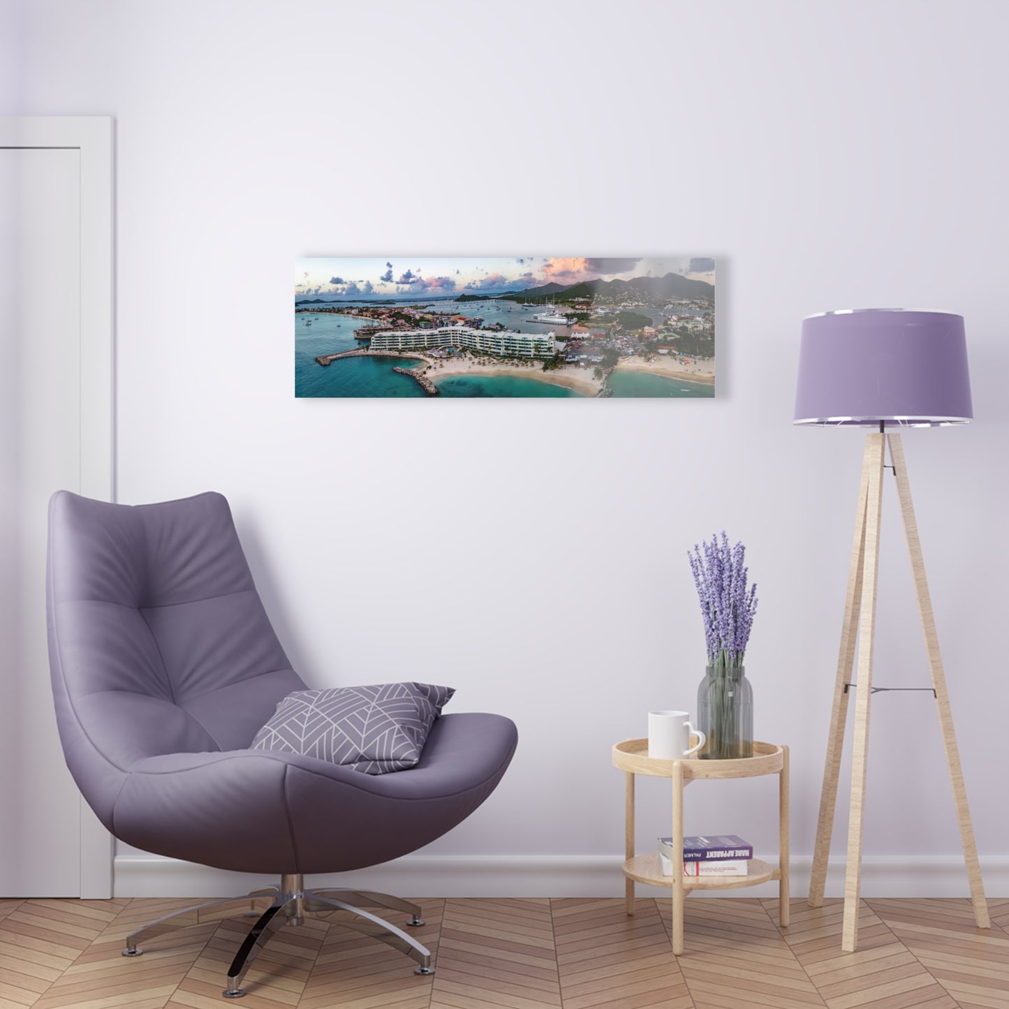 Simpson Bay Sunset Panorama Acrylic Prints