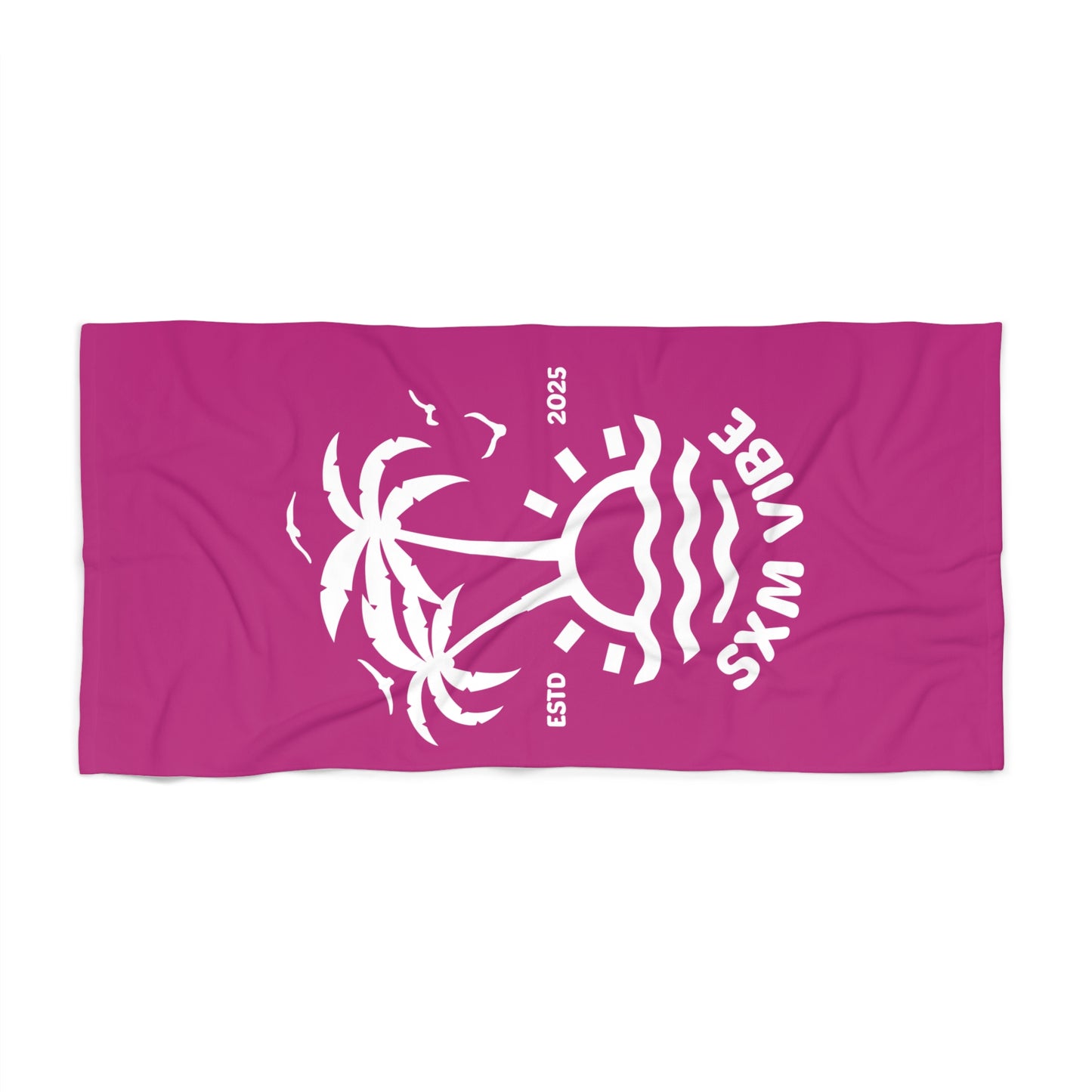 SXM Vibe Beach Towel (Pink)