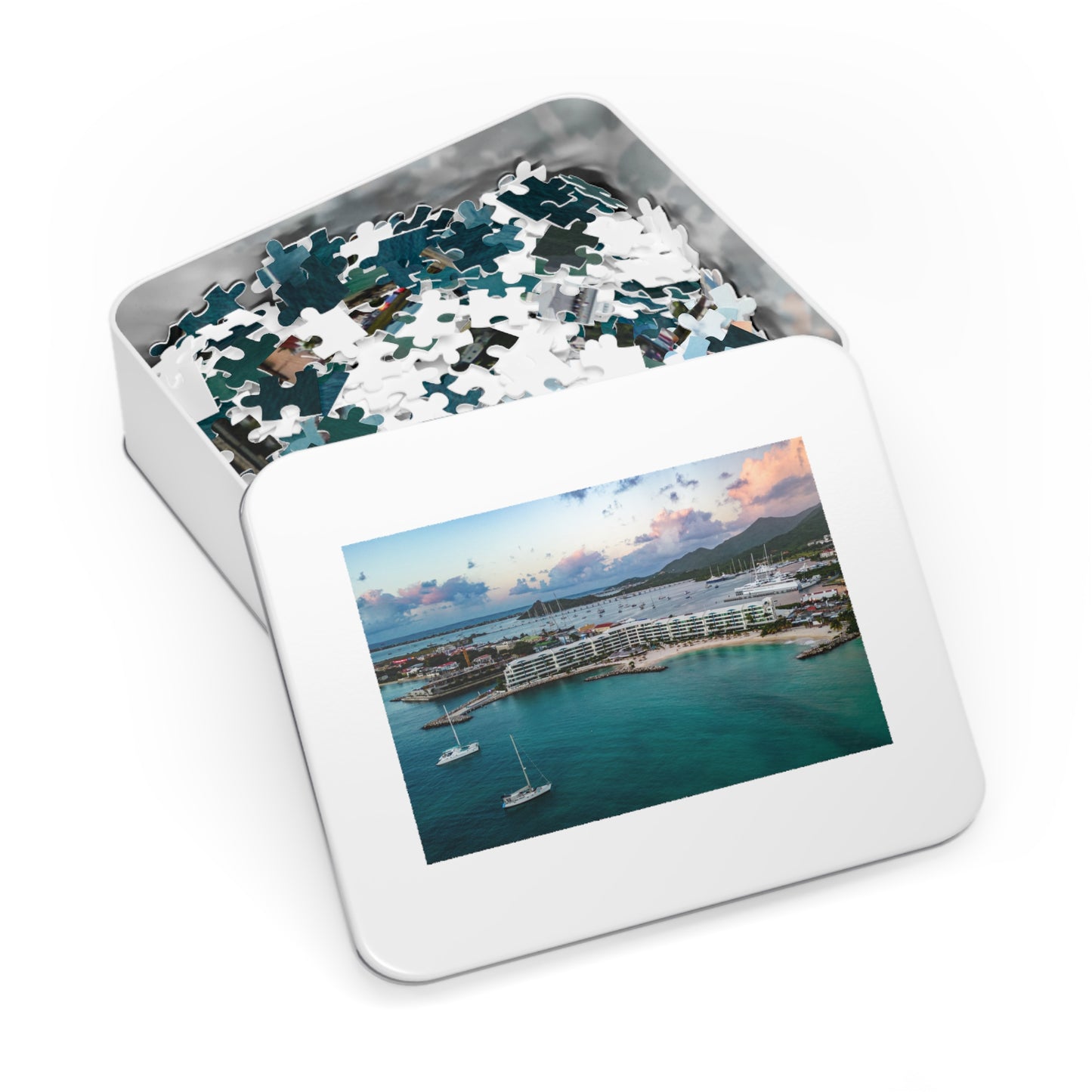 Kim Sha Beach Jigsaw Puzzle with Tin Box