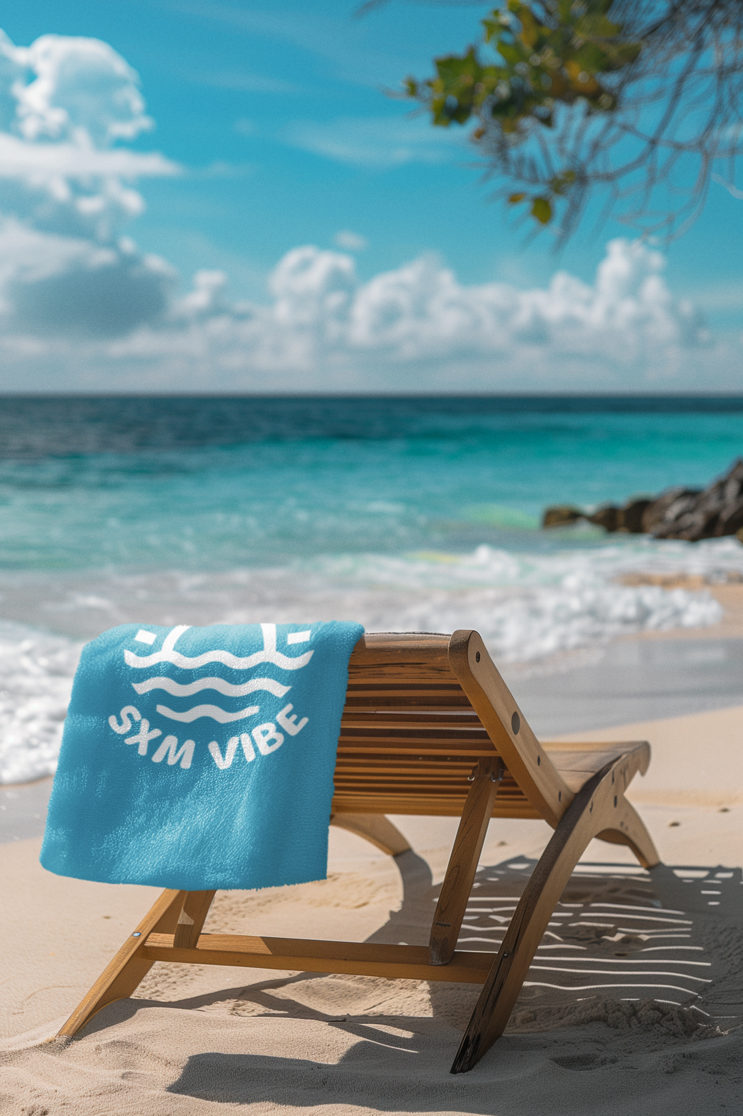 SXM Vibe Beach Towel (Turquoise)