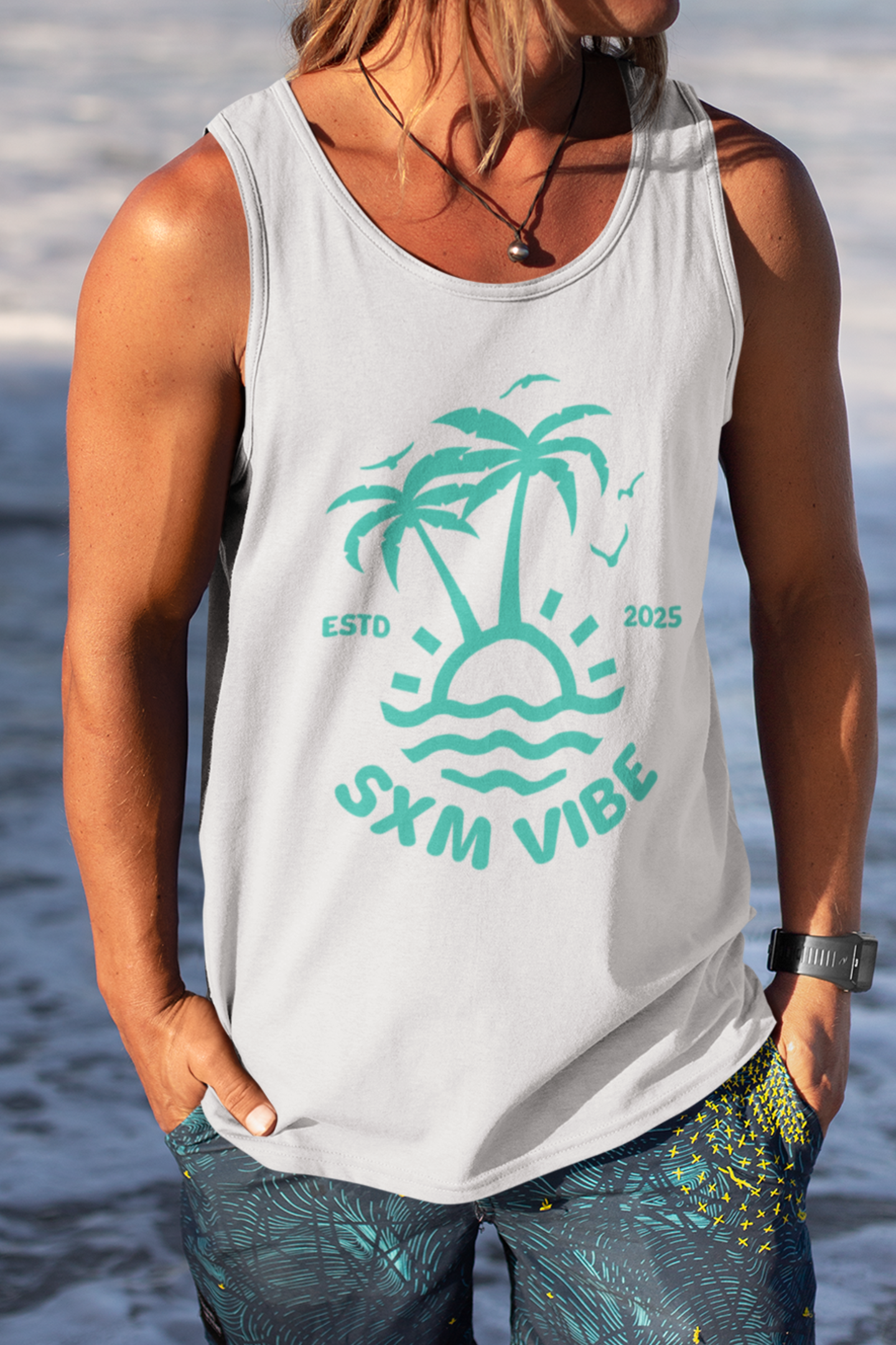 Men's Classic Tank (Turquoise)