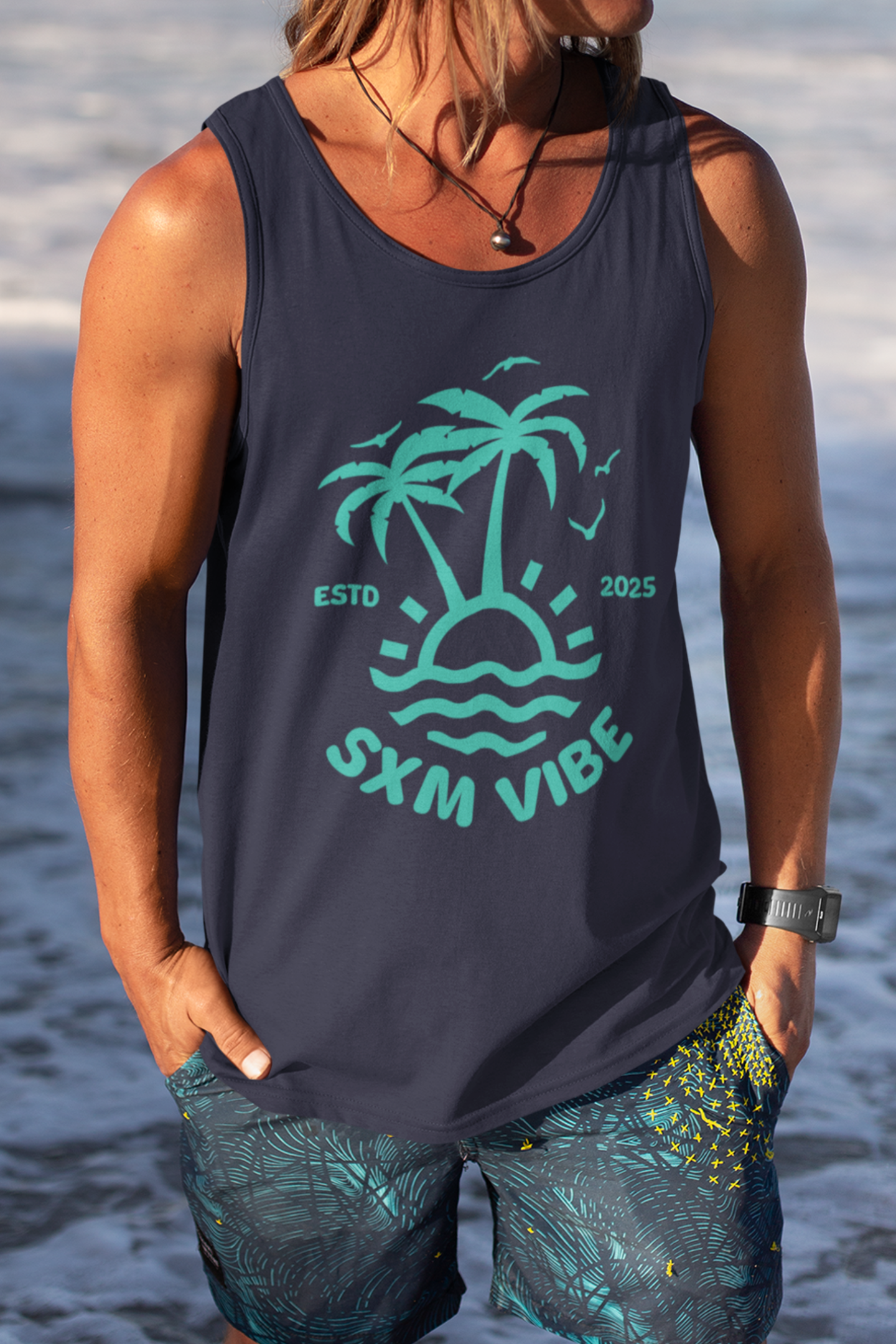 Men's Classic Tank (Turquoise)