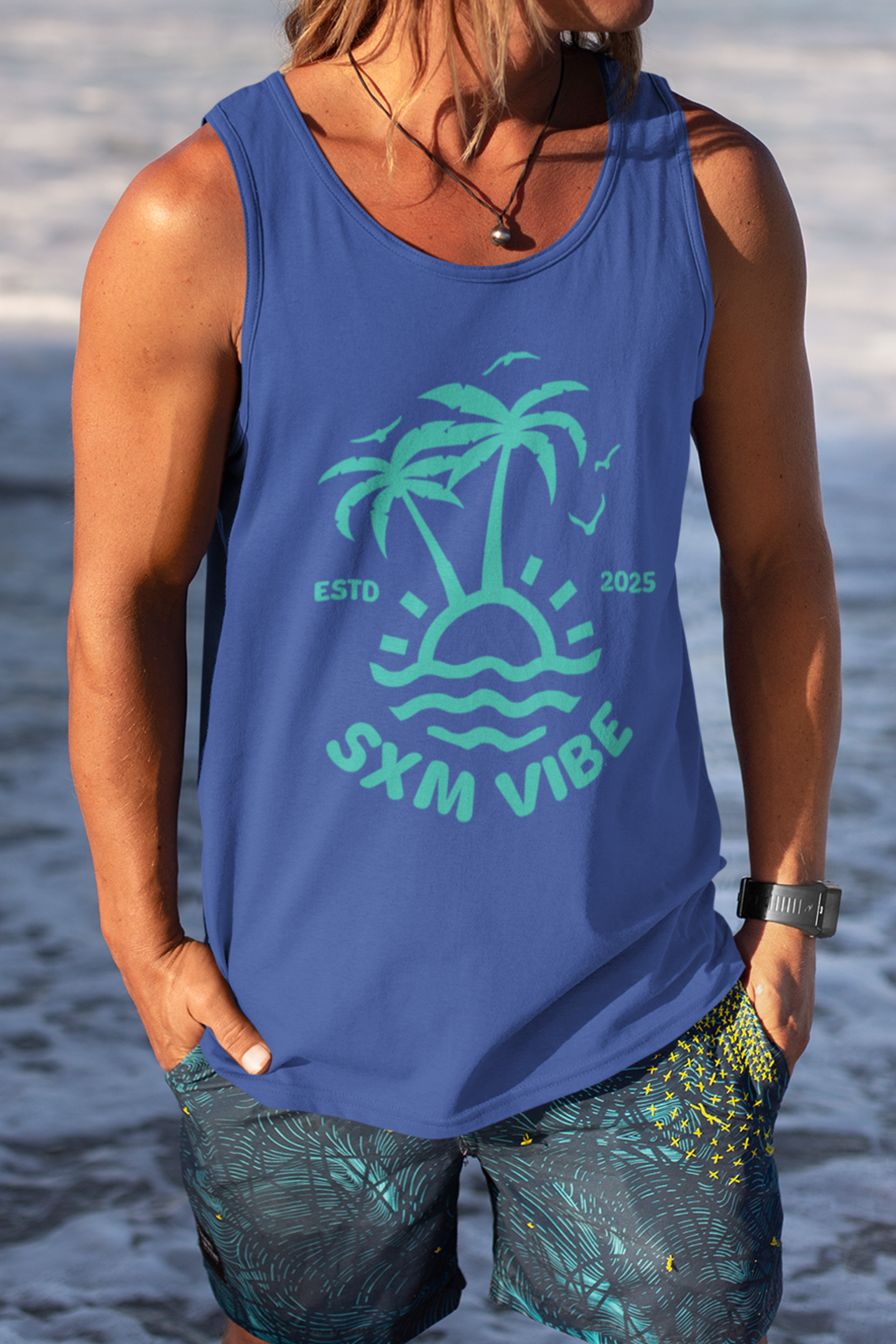 Men's Classic Tank (Turquoise)