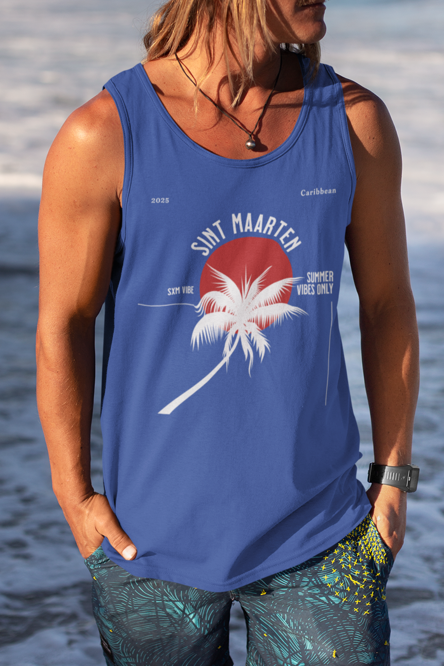 Men's Sint Maarten Palm Tank