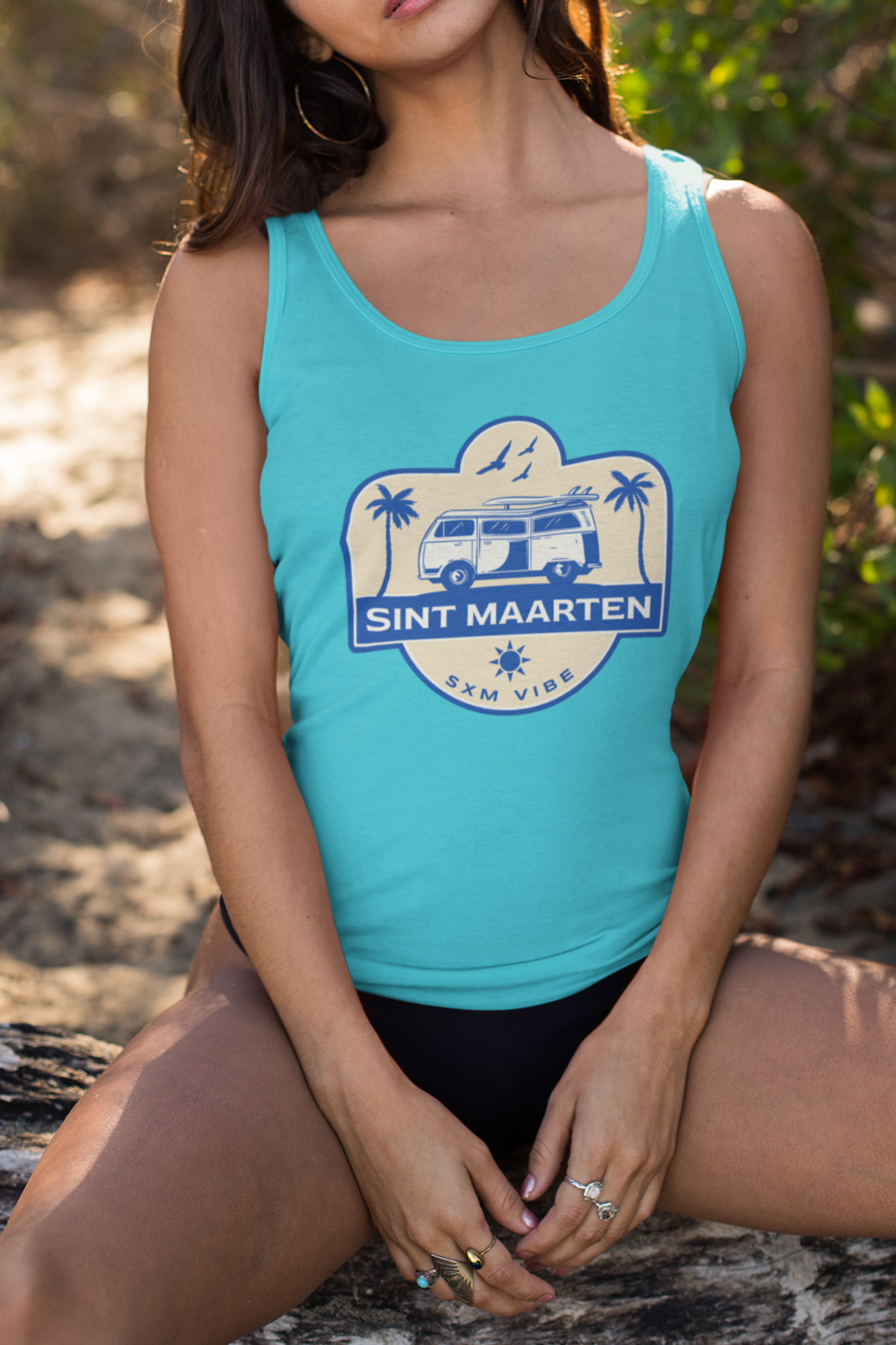 Women's Hello Sint Maarten Bus Tank