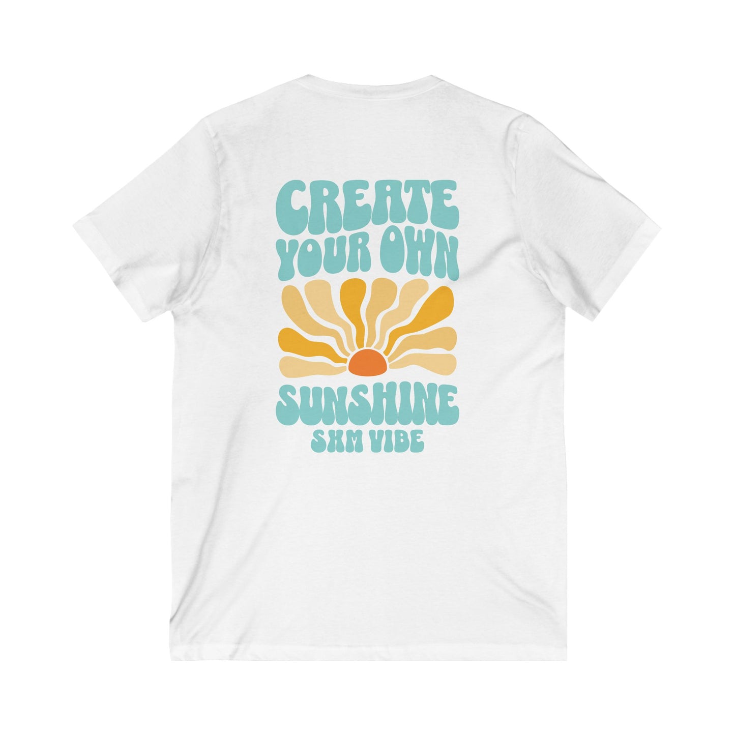 Camiseta con escote en V Create Sunshine para mujer