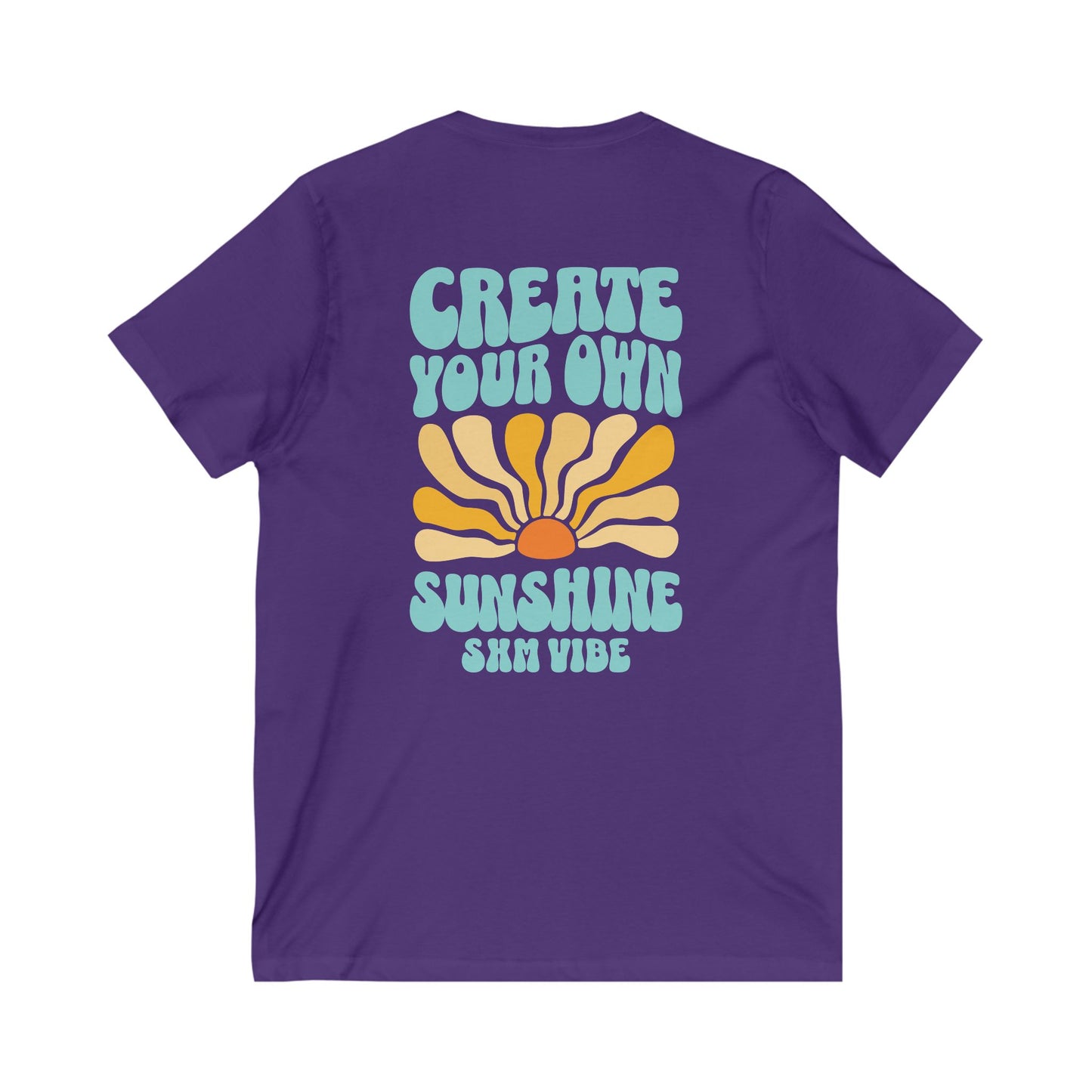 Camiseta con escote en V Create Sunshine para mujer