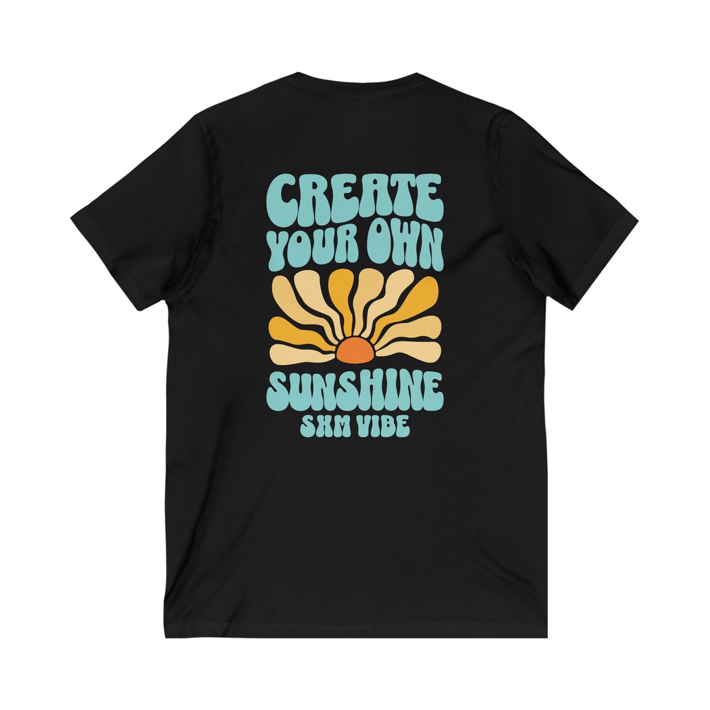 Camiseta con escote en V Create Sunshine para mujer