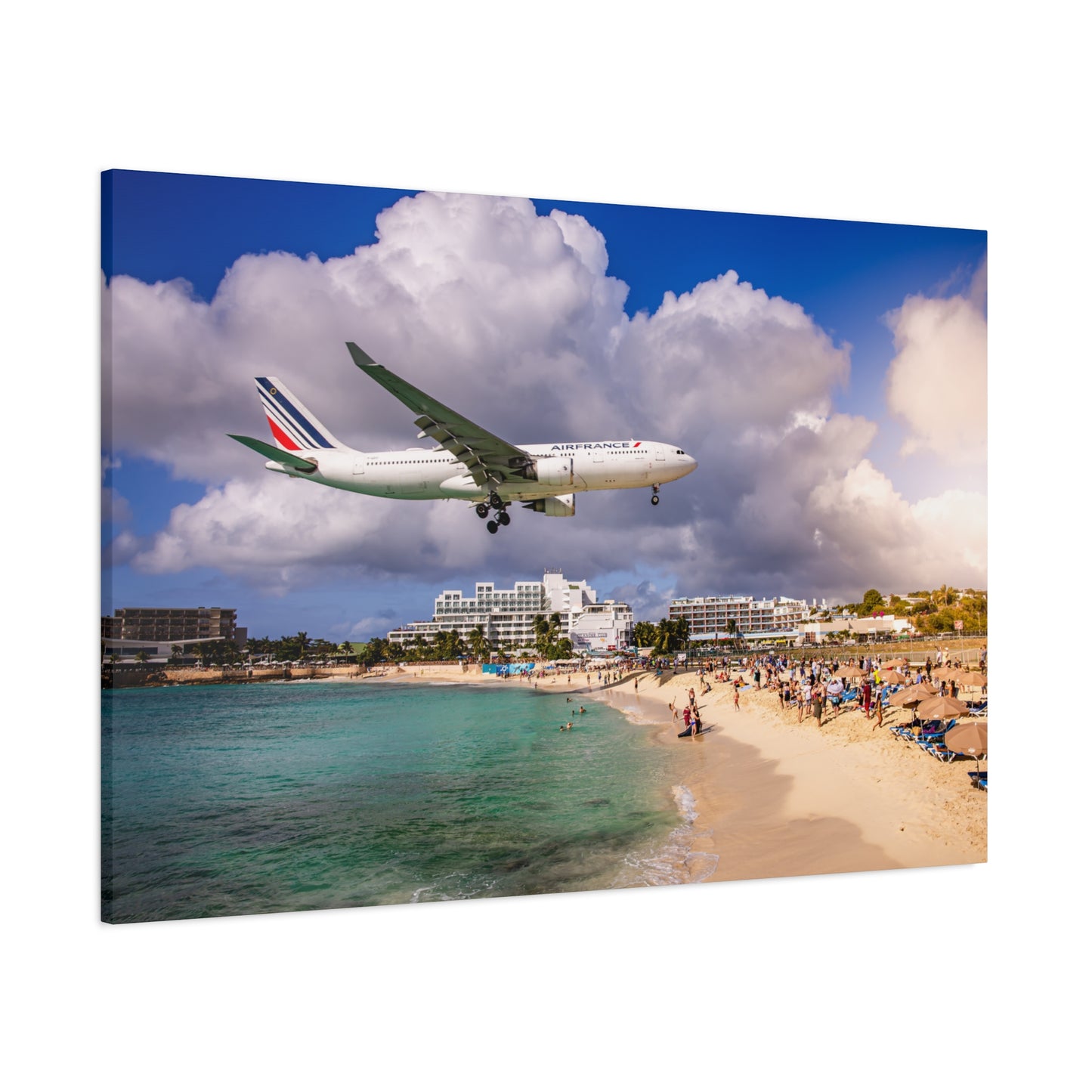 Maho Beach Matte Canvas, Stretched, 1.25"