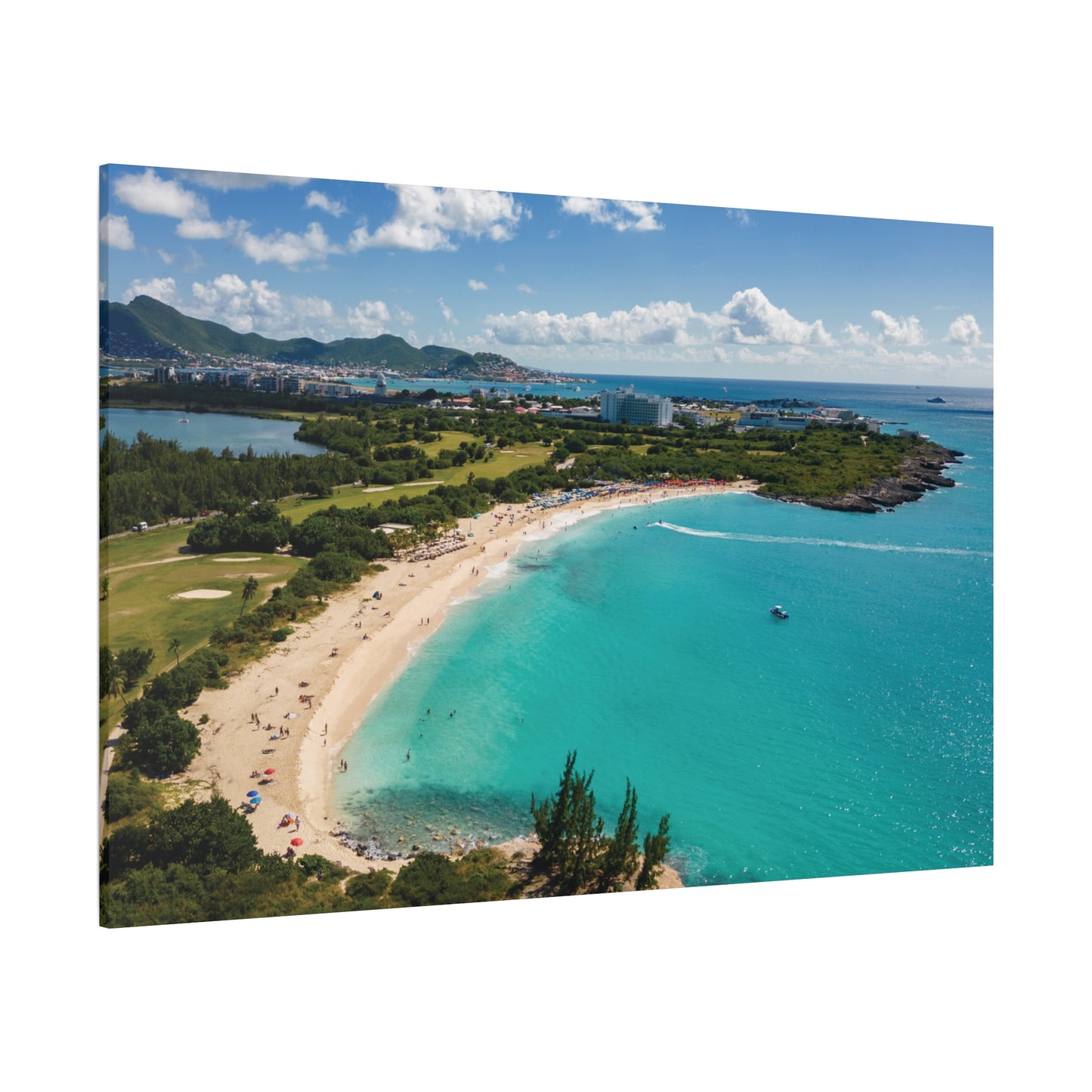 Mullet Bay Beach Matte Canvas