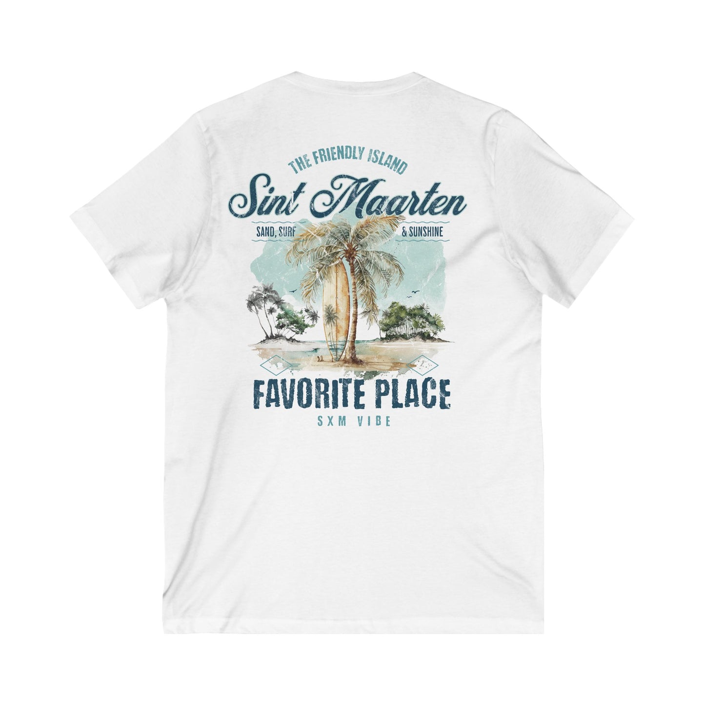 Men's Favorite Place V-Neck (Logo on both sides)