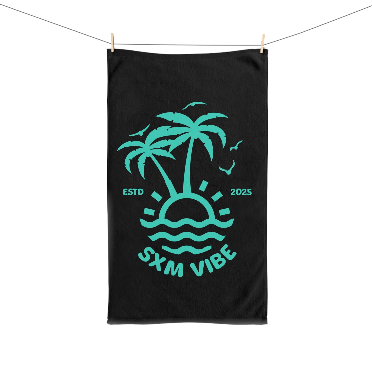 SXM Vibe Hand Towel (Black)