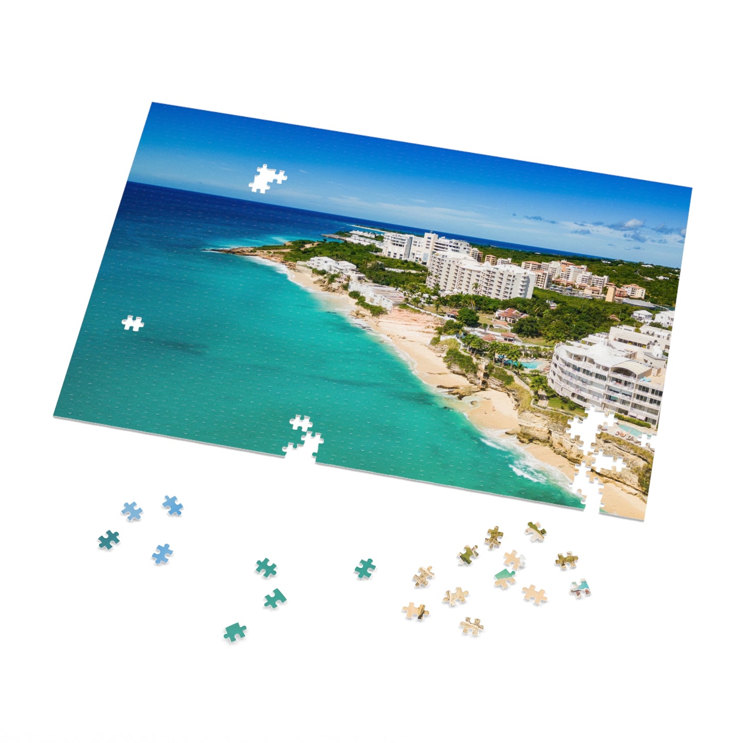 Cupecoy Beach Jigsaw Puzzle with Tin Box