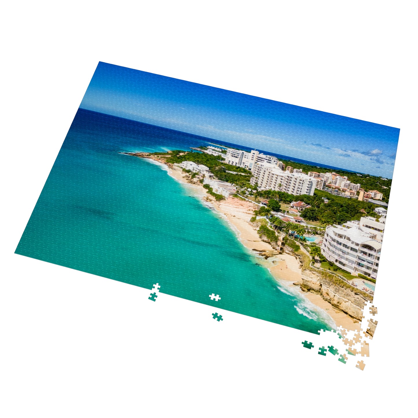 Cupecoy Beach Jigsaw Puzzle with Tin Box