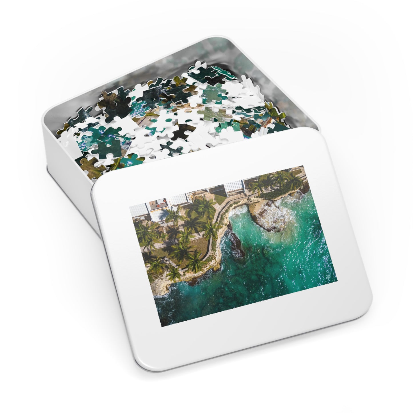 Cupecoy water Jigsaw Puzzle with Tin Box