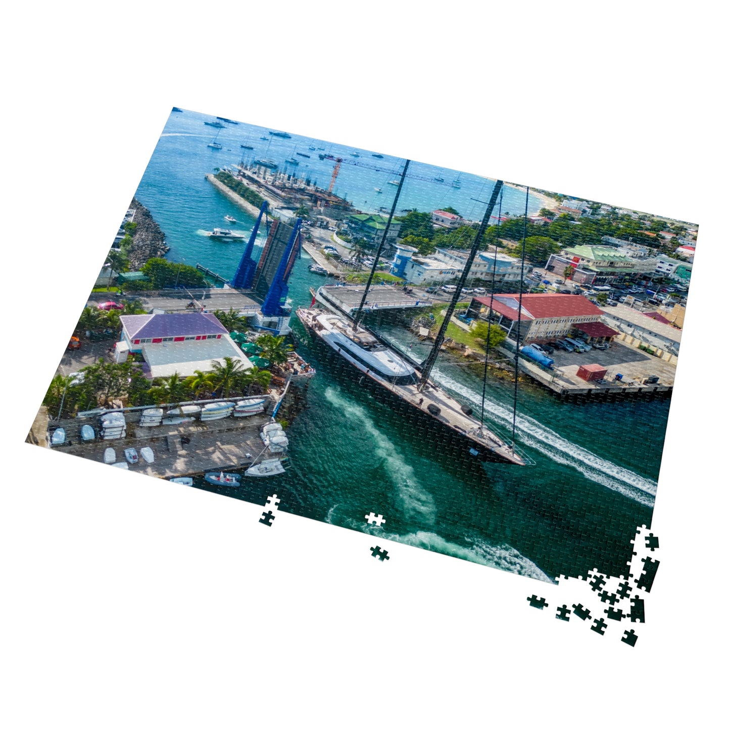 Simpson Bay Bridge Jigsaw Puzzle with Tin Box