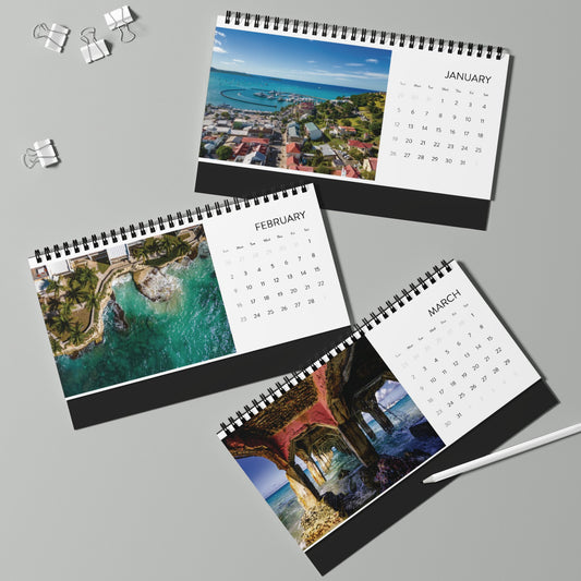 2025 St Martin Desktop Calendar