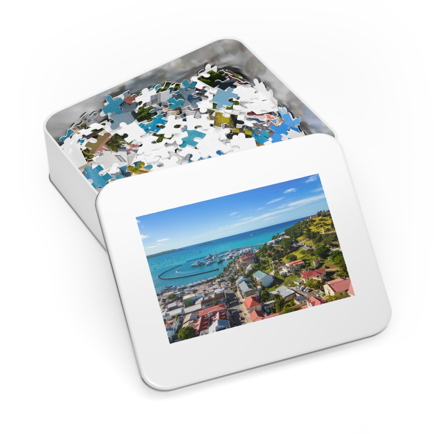 Marigot Jigsaw Puzzle with Tin Box